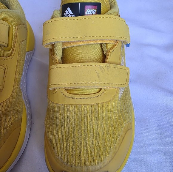 Adidas X Lego Sport Kids Yellow Sneakers Size 9 - Picture 4 of 13